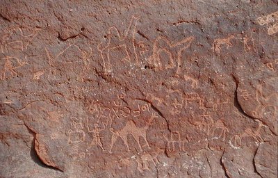 Petroglyphs from the Side of a Cliff by Nabatean